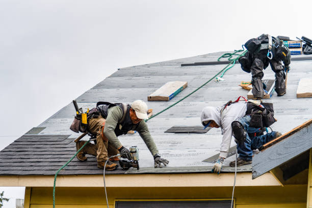 Professional Roofing technician working in Madison, IL